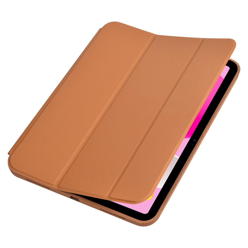 iPad 10.9 (2022) / iPad 11 2025 A16 / iPad 12 2026 A19 Book Case Tablet hoesje - Smart Case - LichtBruin-Tablethoesjes-Ilumina Benelux