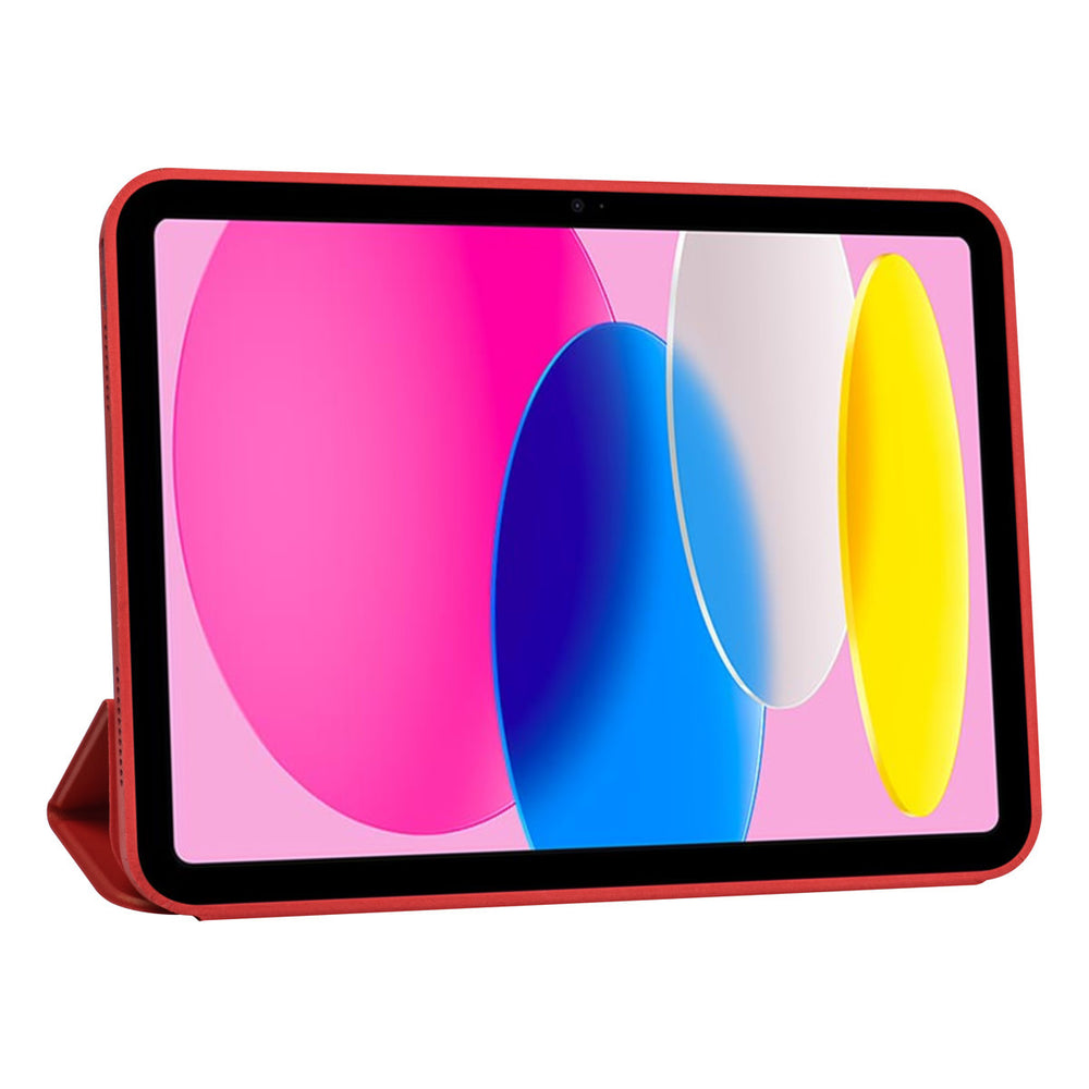 iPad 10.9 (2022) / iPad 11 2025 A16 / iPad 12 2026 A19 Book Case Tablet hoesje - Smart Case - Rood-Tablethoesjes-Ilumina Benelux