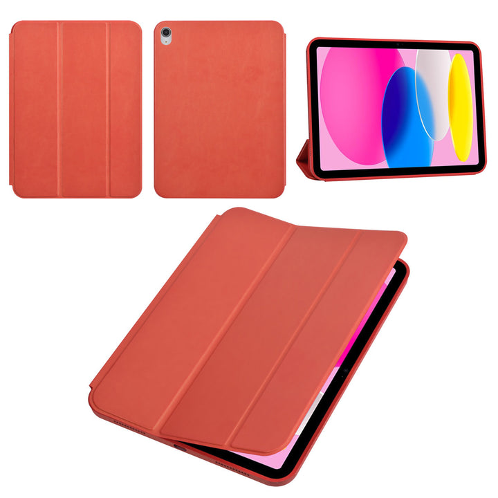 iPad 10.9 (2022) / iPad 11 2025 A16 / iPad 12 2026 A19 Book Case Tablet hoesje - Smart Case - Rood-Tablethoesjes-Ilumina Benelux