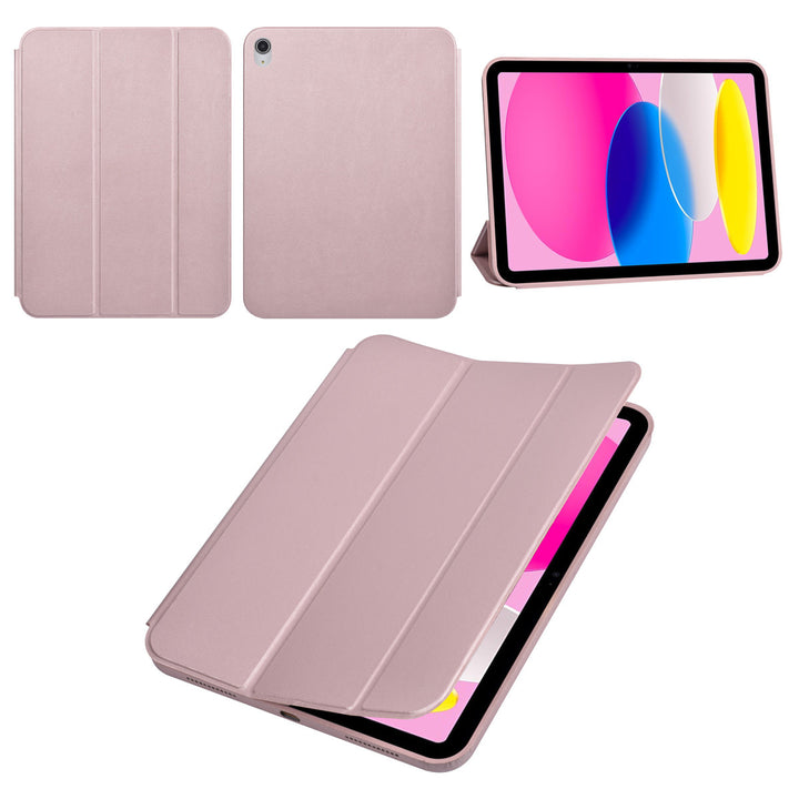 iPad 10.9 (2022) / iPad 11 2025 A16 / iPad 12 2026 A19 Book Case Tablet hoesje - Smart Case - Rose Gold-Tablethoesjes-Ilumina Benelux