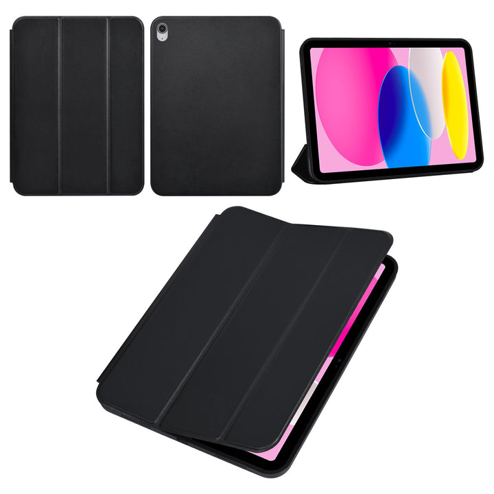 iPad 10.9 (2022) / iPad 11 2025 A16 / iPad 12 2026 A19 Book Case Tablet hoesje - Smart Case - Zwart-Tablethoesjes-Ilumina Benelux