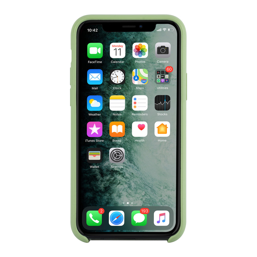 Apple iPhone 11 Pro Licht groen Backcover hoesje - silicone-Hoesjes-Ilumina Benelux