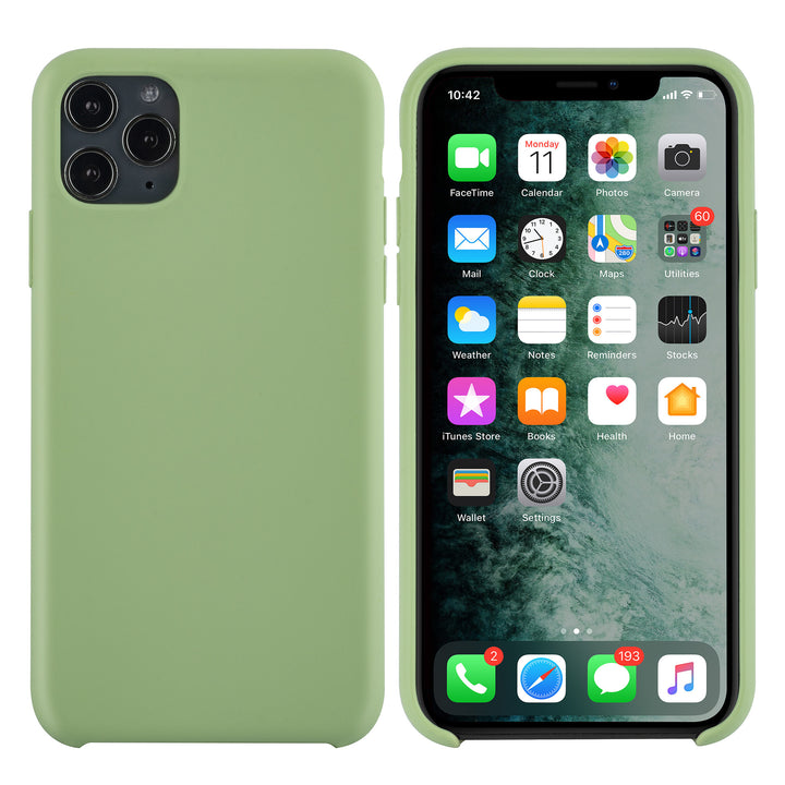 Apple iPhone 11 Pro Max Licht groen Backcover hoesje - silicone-Hoesjes-Ilumina Benelux