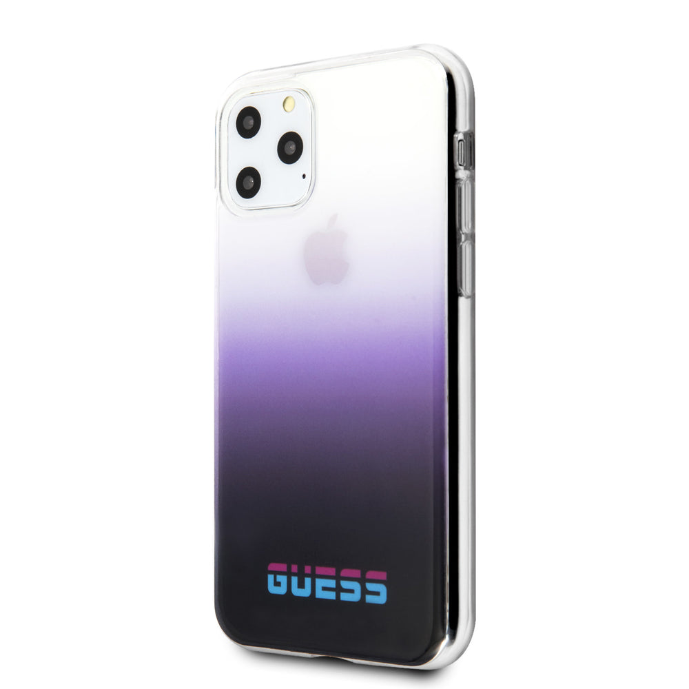 Apple iPhone 11 Pro Max Paars Guess Backcover hoesje Gradient - California - GUHCN65DGCPI-Hoesjes-Ilumina Benelux