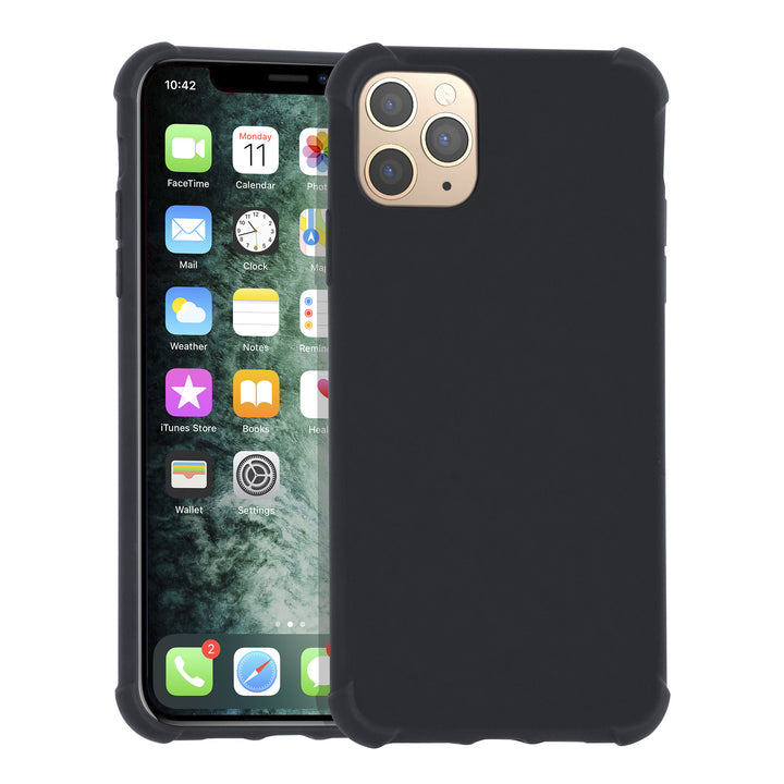 Apple iPhone 11 Pro Max zwart Backcover hoesje - silicone-Hoesjes-Ilumina Benelux