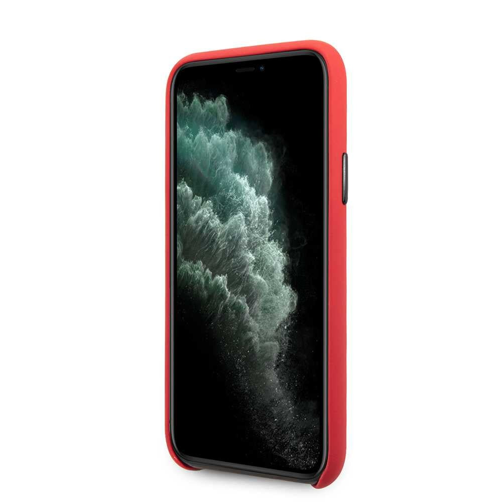 Apple iPhone 11 Pro Rood Karl Lagerfeld Backcover hoesje KLHCN58NYRE - Echt leer - KLHCN58NYRE-Hoesjes-Ilumina Benelux