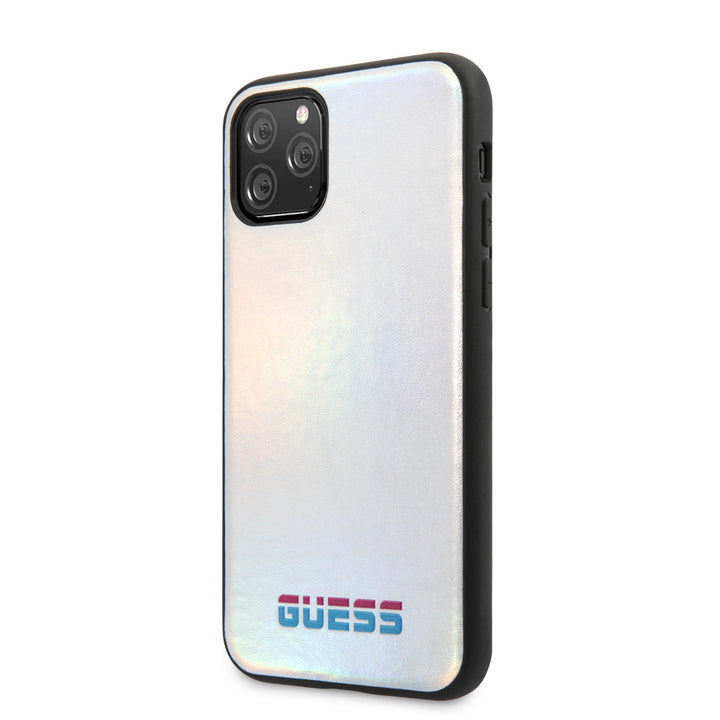 Apple iPhone 11 Pro Zilver Guess Backcover hoesje Iridescent - Original - GUHCN58BLD-Hoesjes-Ilumina Benelux