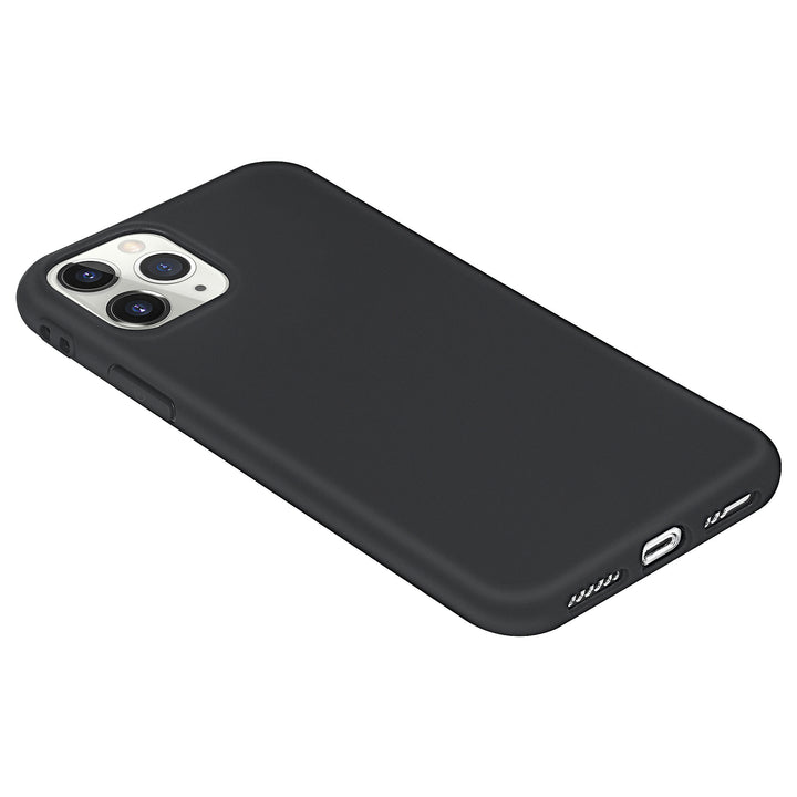 Apple iPhone 11 Pro Zwart Backcover hoesje Silicone - Soft Touch-Hoesjes-Ilumina Benelux