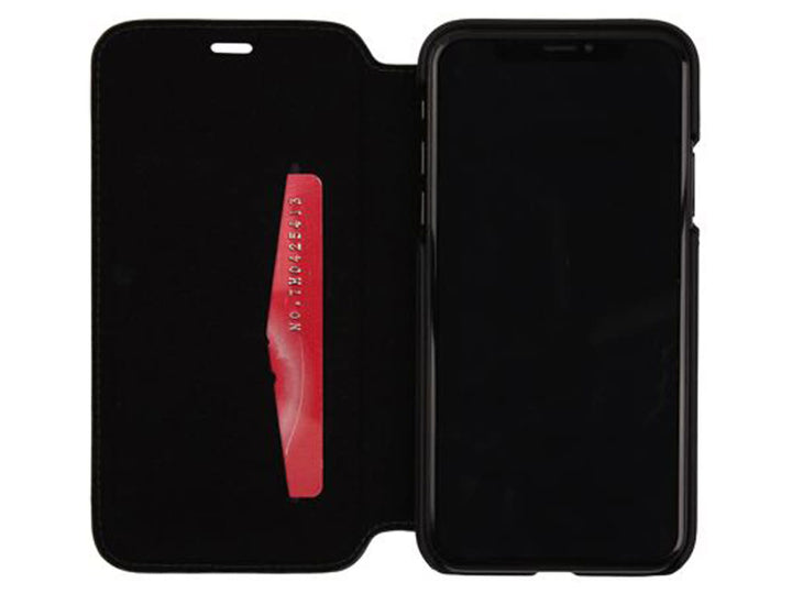 Apple iPhone X-Xs Alcantara Zwart Lamborghini book type hoesje - Genuine Leather - Echt leer-Hoesjes-Ilumina Benelux
