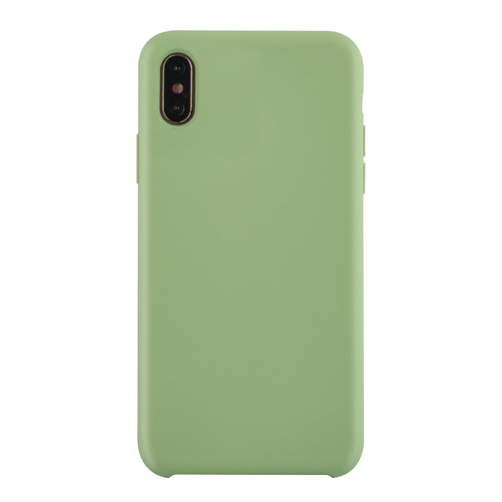 Apple iPhone Xs Max Licht groen Backcover hoesje - silicone-Hoesjes-Ilumina Benelux