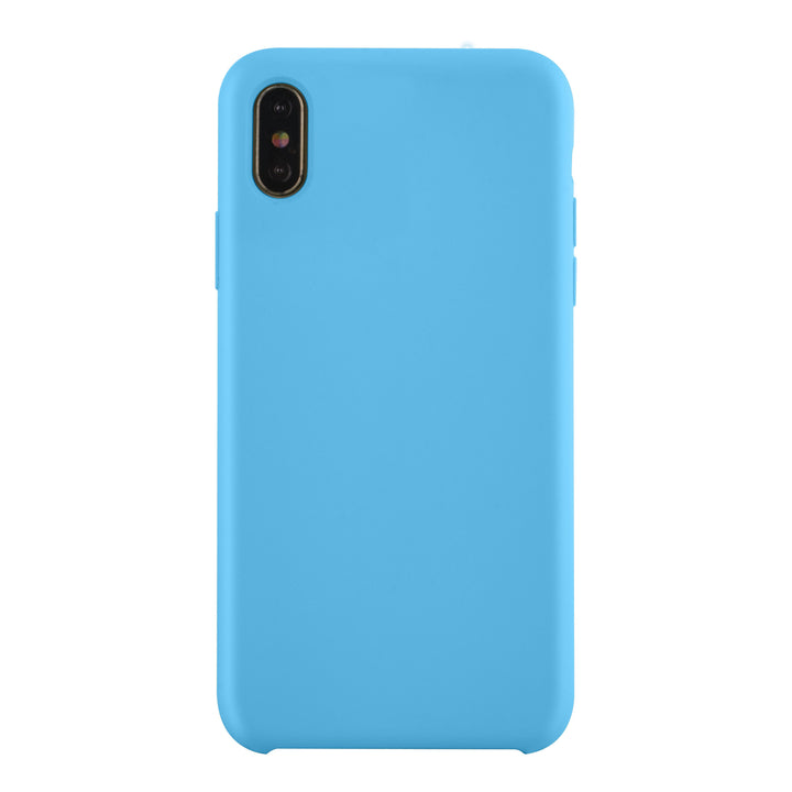 Apple iPhone Xs Max Lichtblauw Backcover hoesje - silicone-Hoesjes-Ilumina Benelux