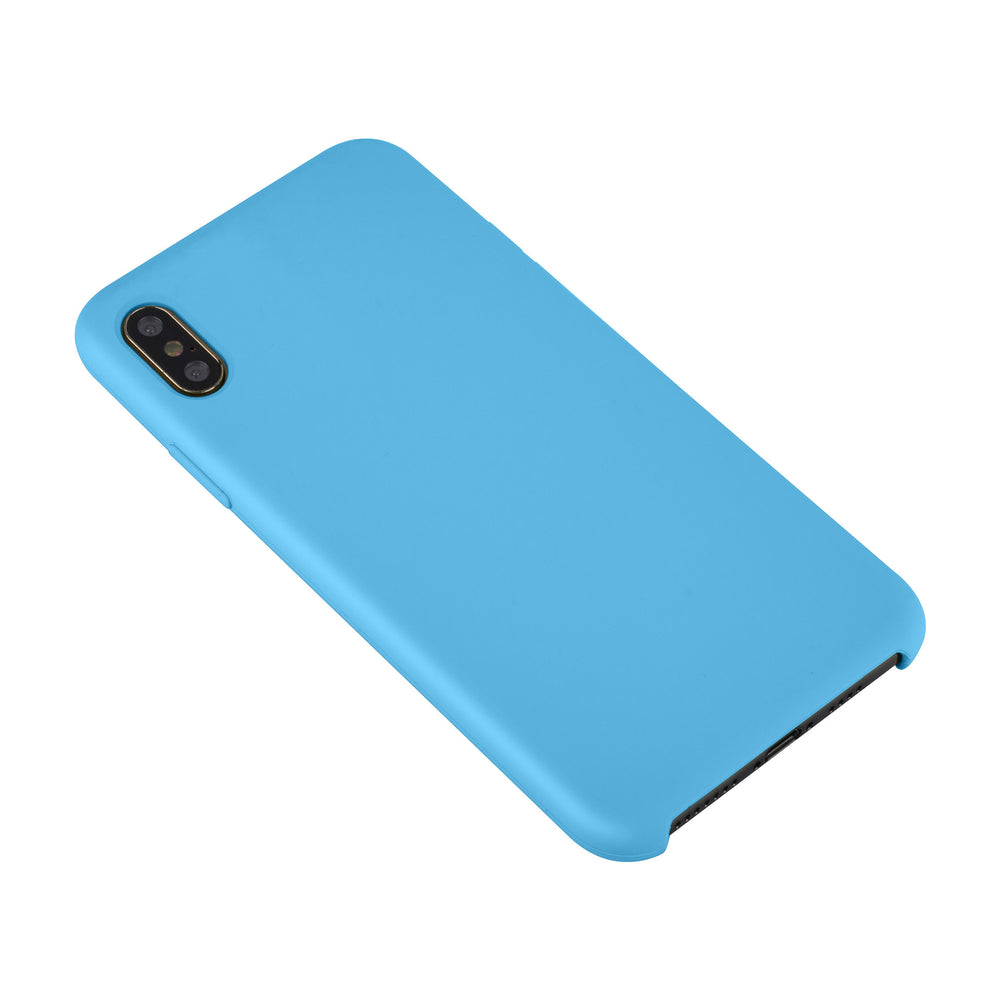 Apple iPhone Xs Max Lichtblauw Backcover hoesje - silicone-Hoesjes-Ilumina Benelux