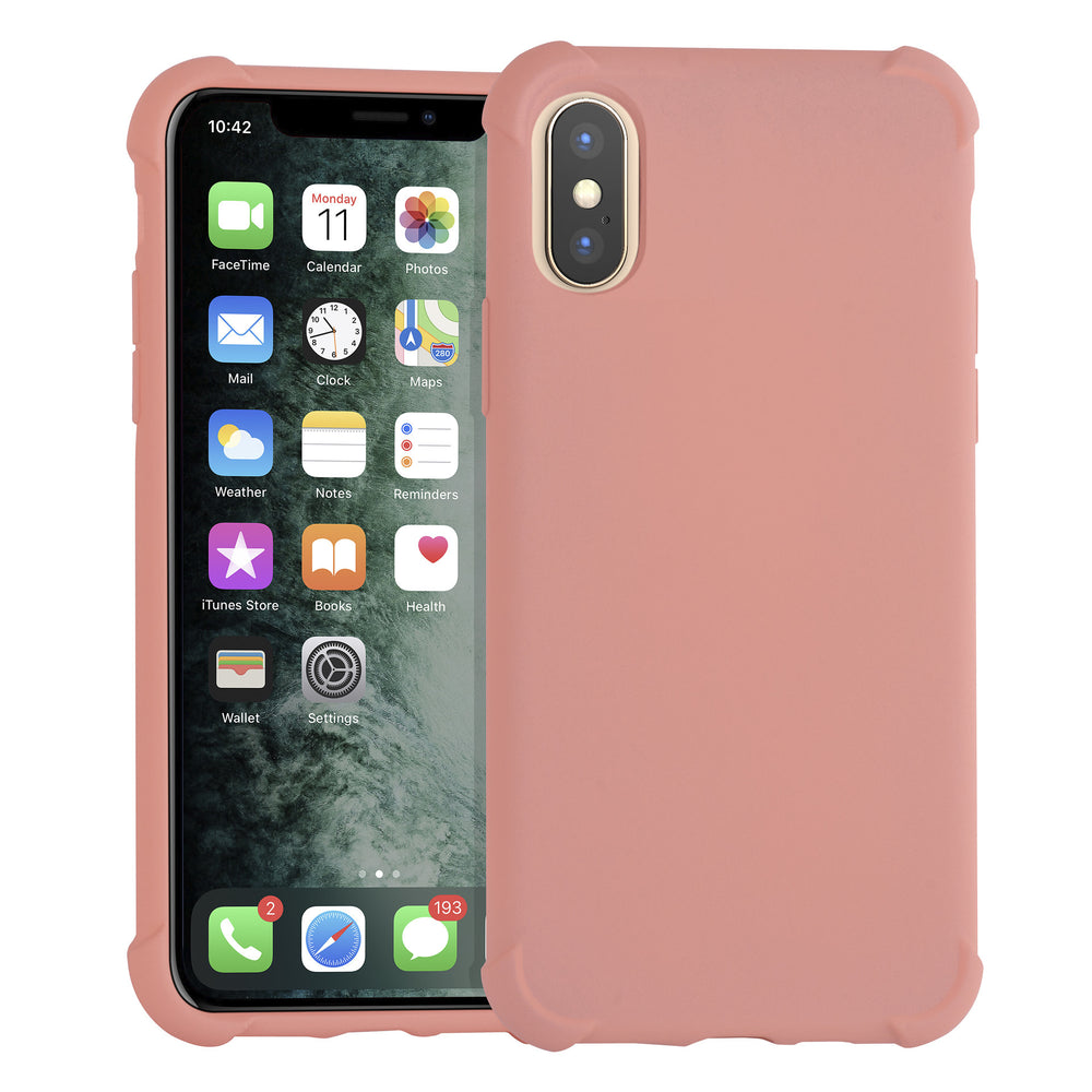 Apple iPhone Xs Max Roze Backcover hoesje - silicone-Hoesjes-Ilumina Benelux