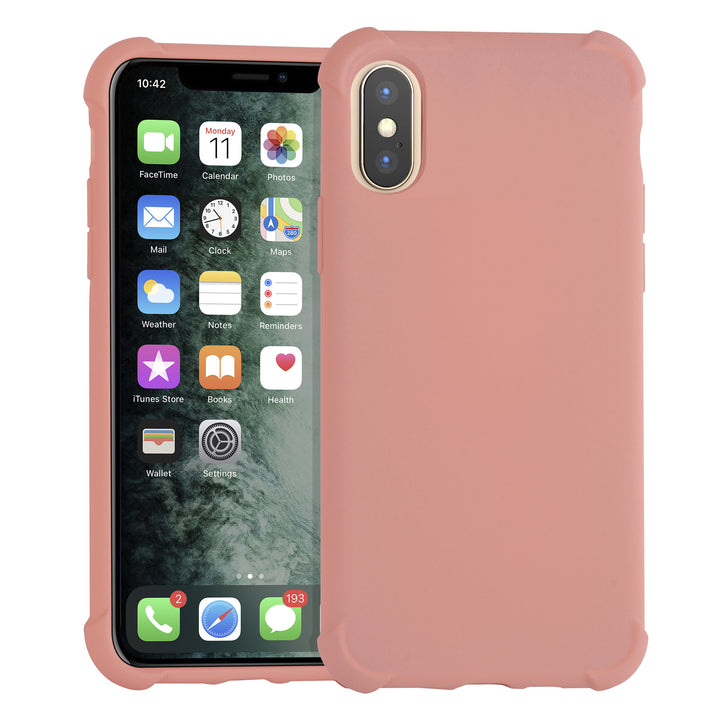 Apple iPhone Xs Max Roze Backcover hoesje - silicone-Hoesjes-Ilumina Benelux