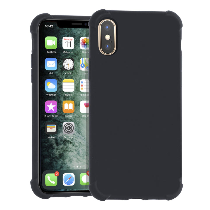 Apple iPhone Xs Max zwart Backcover hoesje - silicone-Hoesjes-Ilumina Benelux