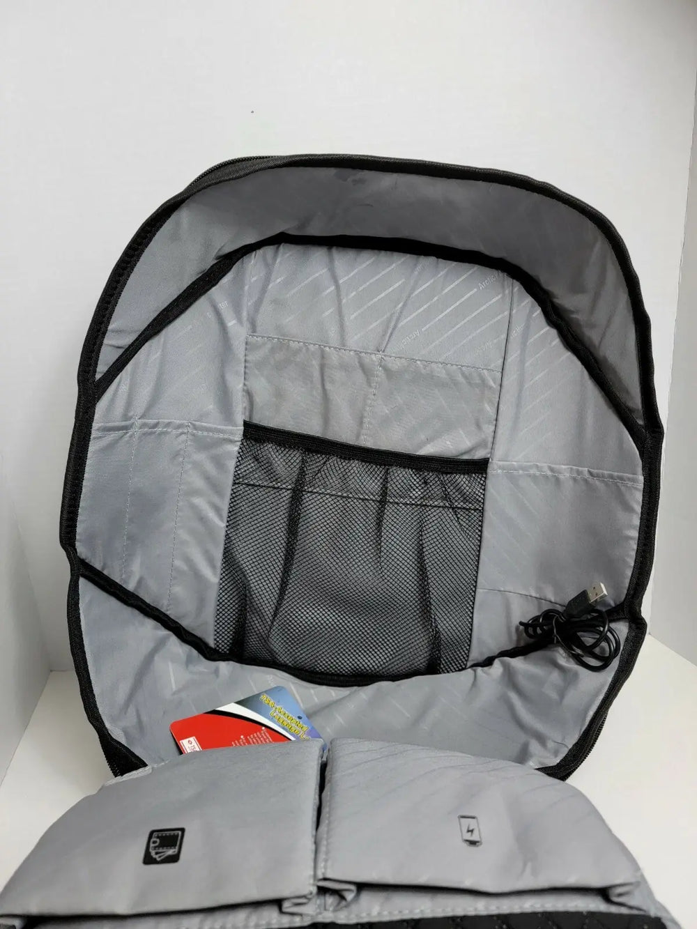 Arctic Hunter Password Lock USB Backpack - Grijs-Laptopcover-Ilumina Benelux