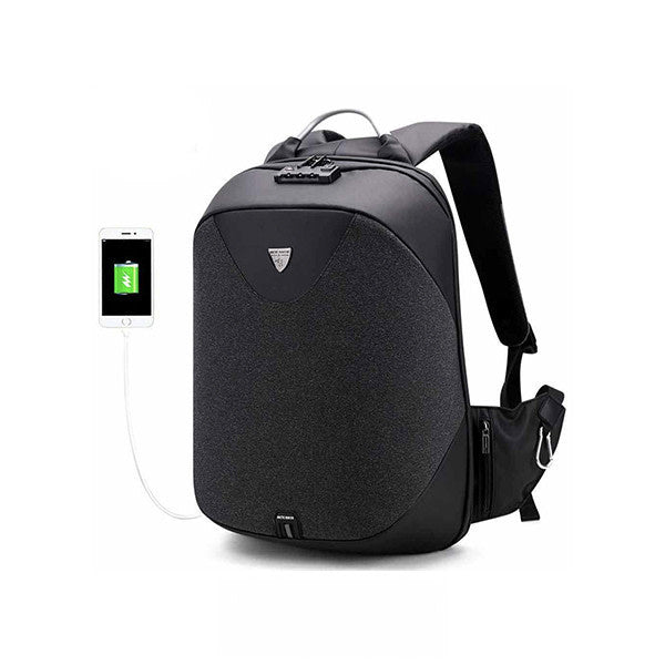 Arctic Hunter Password Lock USB Backpack - Zwart-Laptopcover-Ilumina Benelux