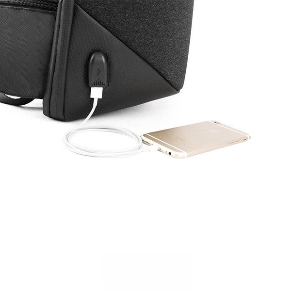 Arctic Hunter Password Lock USB Backpack - Zwart-Laptopcover-Ilumina Benelux