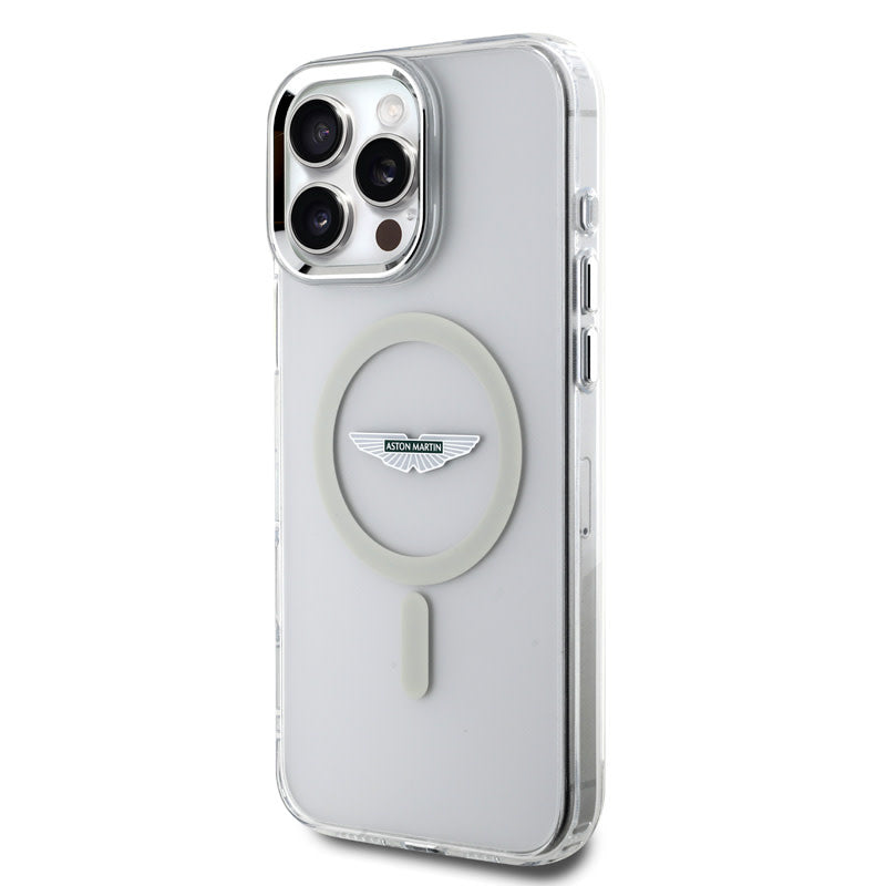 Aston Martin iPhone 16 Pro Backcover hoesje - Magsafe - IML Frosted Effect - Transparant-Hoesjes-Ilumina Benelux