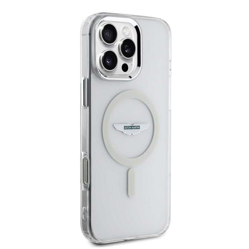Aston Martin iPhone 16 Pro Backcover hoesje - Magsafe - IML Frosted Effect - Transparant-Hoesjes-Ilumina Benelux