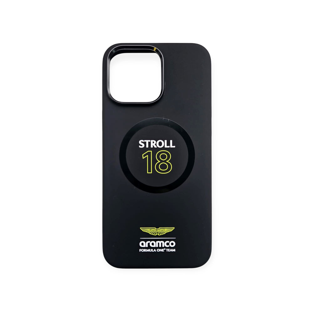 Aston Martin iPhone 16 Pro Backcover hoesje - Magsafe - Stroll - Zwart-Hoesjes-Ilumina Benelux