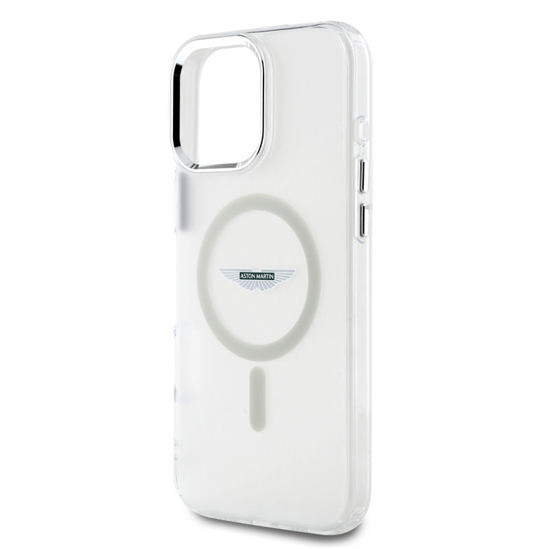 Aston Martin iPhone 16 Pro Max Backcover hoesje - Magsafe - IML Frosted Effect - Transparant-Hoesjes-Ilumina Benelux