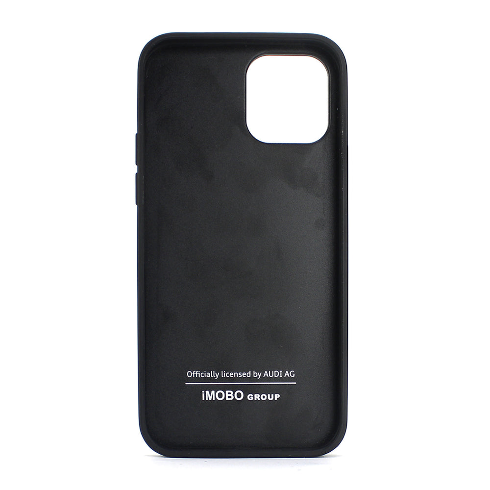 Audi Apple iPhone 12 Mini Blauw Backcover hoesje Q8 Serie - Genuine Leather-Hoesjes-Ilumina Benelux