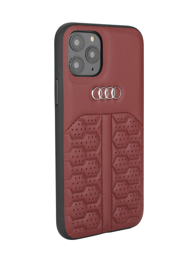 Audi Apple iPhone 12 Mini Merlot Backcover hoesje A6 Serie - Genuine Leather-Hoesjes-Ilumina Benelux