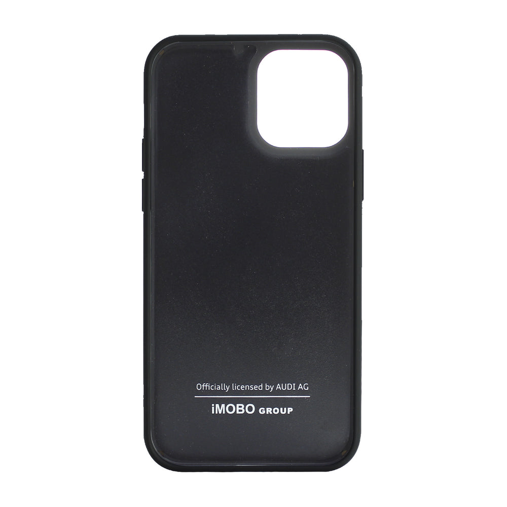 Audi Apple iPhone 12 Mini Rood Backcover hoesje Q8 Serie - Genuine Leather-Hoesjes-Ilumina Benelux