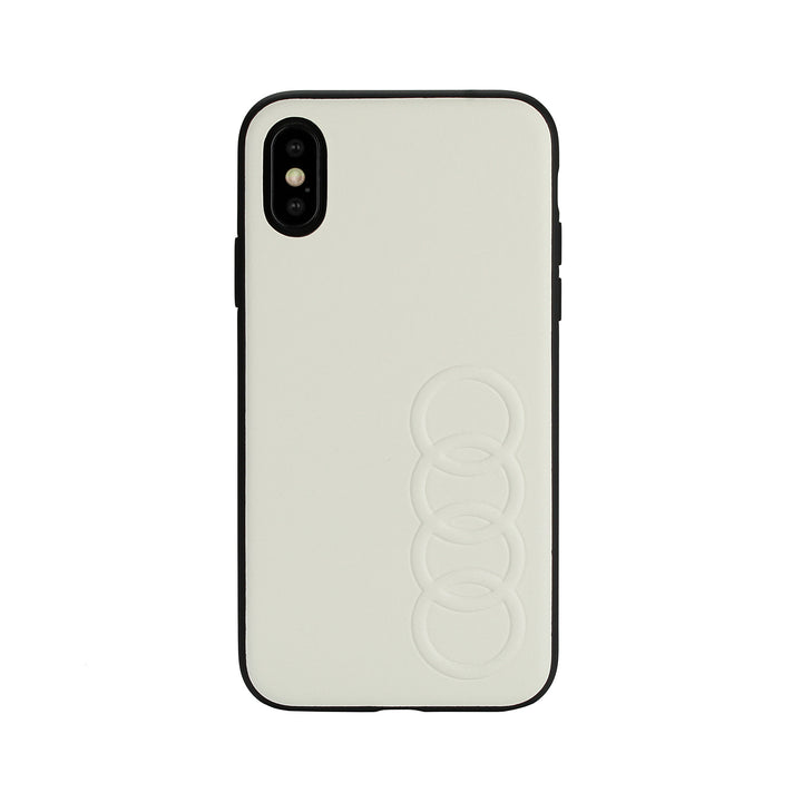 Audi backcover hoesje TT Serie Apple iPhone XR Wit - Sythetic leather - Kunstleer; TPU-Hoesjes-Ilumina Benelux