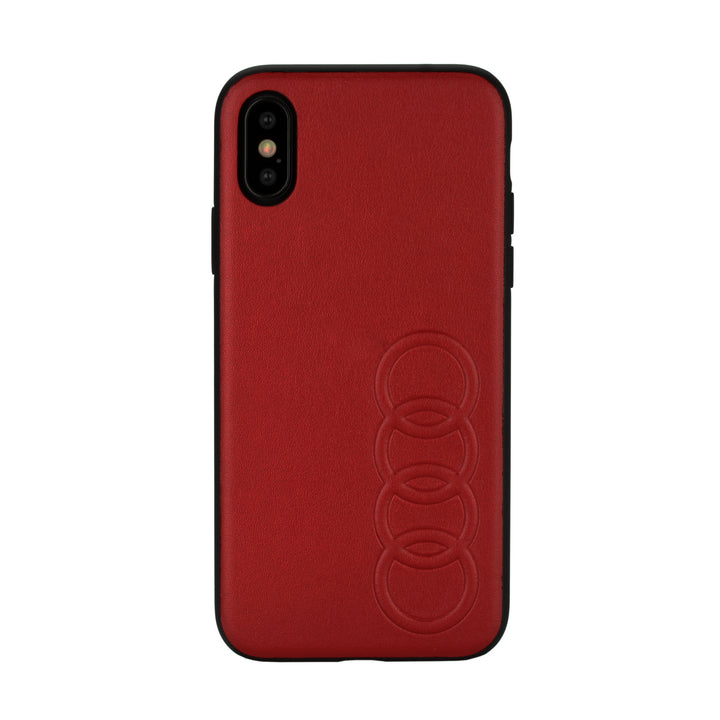 Audi backcover hoesje TT Serie Apple iPhone Xs Max Rood - Sythetic leather - Kunstleer; TPU-Hoesjes-Ilumina Benelux