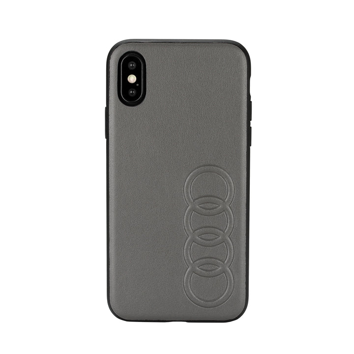Audi backcover hoesje TT Serie Apple iPhone Xs Max Zwart - Sythetic leather - Kunstleer; TPU-Hoesjes-Ilumina Benelux
