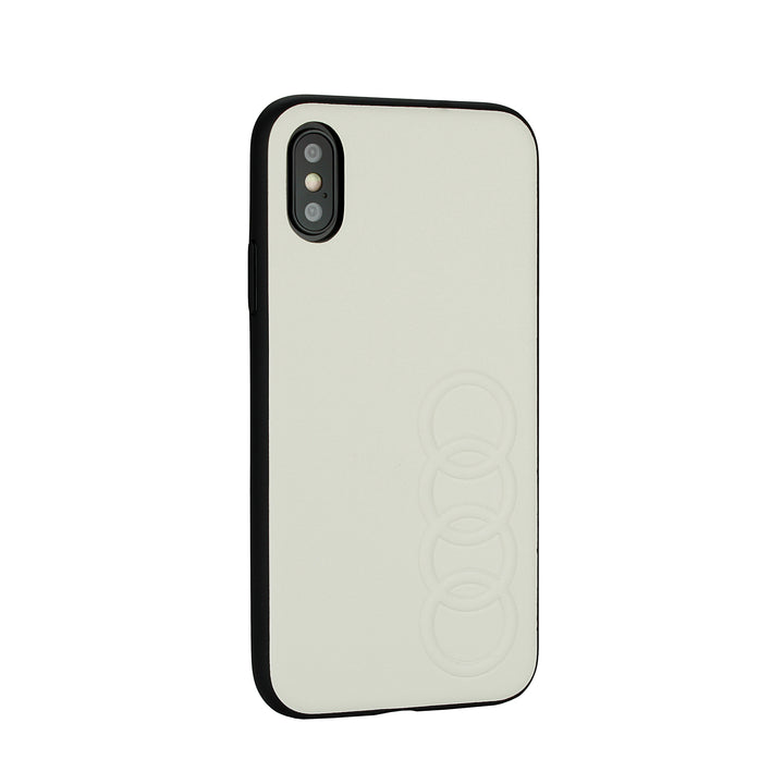 Audi booktype hoesje TT Serie Apple iPhone Xs Max Wit - Sythetic leather - Kunstleer; TPU-Hoesjes-Ilumina Benelux