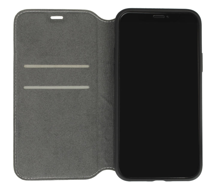 Audi hoesje - Beige - iPhone 12 Mini - Book Case - A6 Serie - Genuine Leather-Hoesjes-Ilumina Benelux