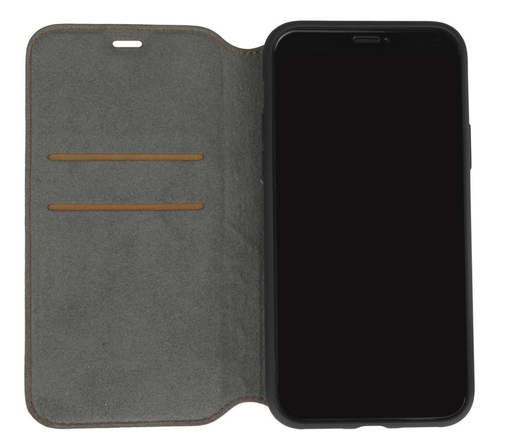 Audi hoesje - Bruin - iPhone 12 Mini - Book Case - A6 Serie - Genuine Leather-Hoesjes-Ilumina Benelux