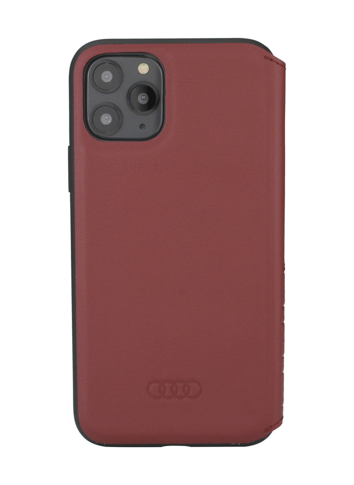Audi hoesje - Merlot - iPhone 12 Mini - Book Case - A6 Serie - Genuine Leather-Hoesjes-Ilumina Benelux