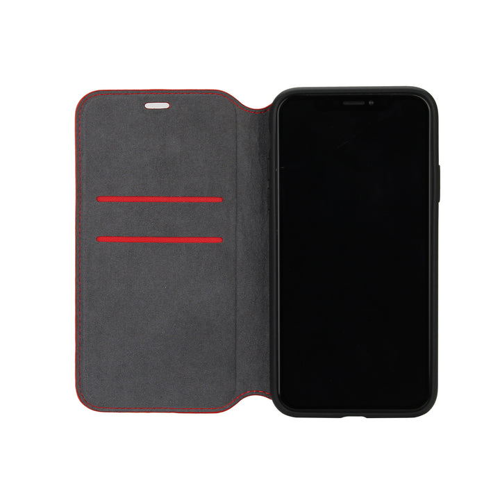 Audi hoesje - Rood - iPhone 12 Mini - Book Case - Q8 Serie - Genuine Leather-Hoesjes-Ilumina Benelux