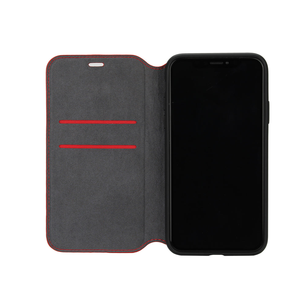 Audi hoesje - Rood - iPhone 12 Pro Max - Book Case - Q8 Serie - Genuine Leather-Hoesjes-Ilumina Benelux
