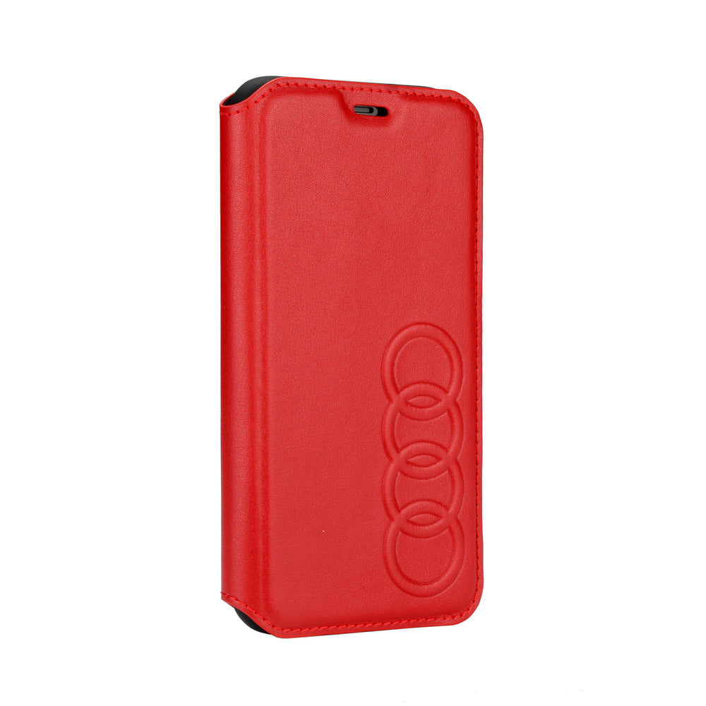 Audi hoesje - Rood - iPhone X-Xs - Book Case - TT Serie-Hoesjes-Ilumina Benelux