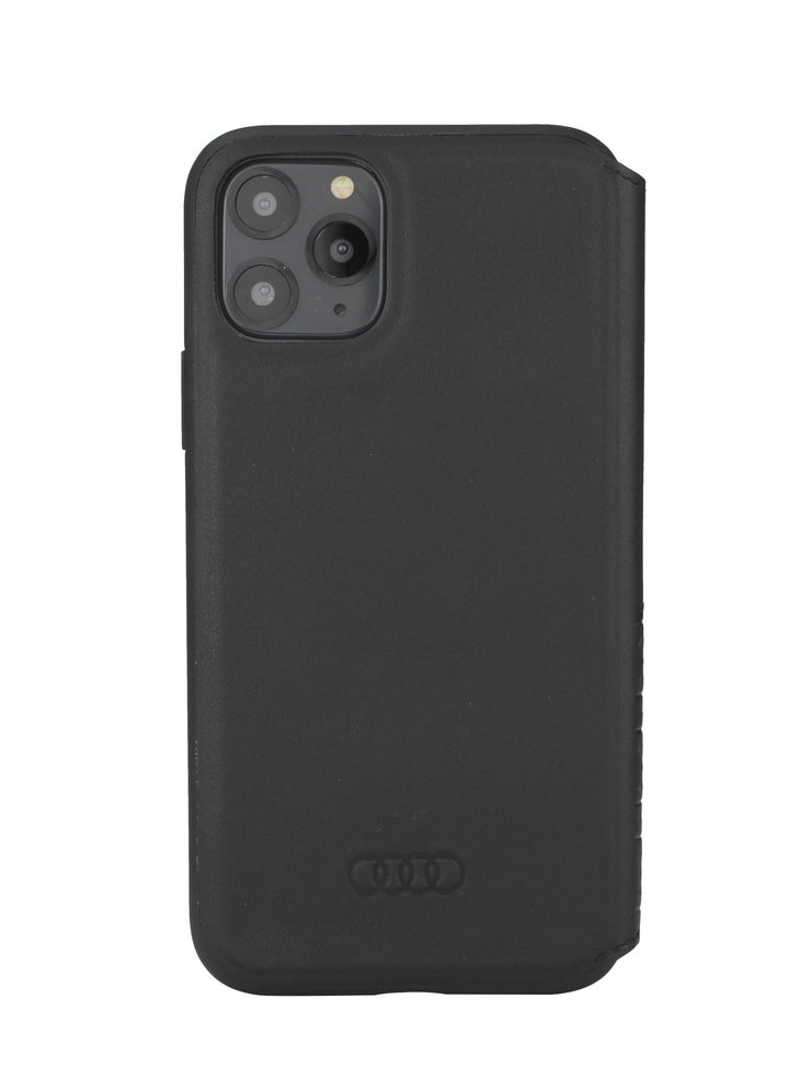 Audi hoesje - Zwart - iPhone 12 Mini - Book Case - A6 Serie - Genuine Leather-Hoesjes-Ilumina Benelux
