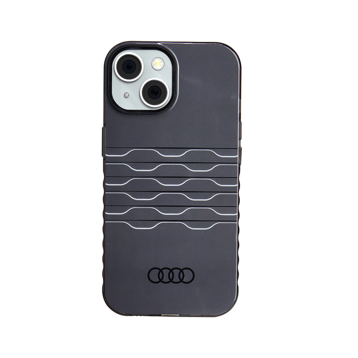 Audi iPhone 15 Back Cover hoesje IML - met magsafe - Zwart-Hoesjes-Ilumina Benelux