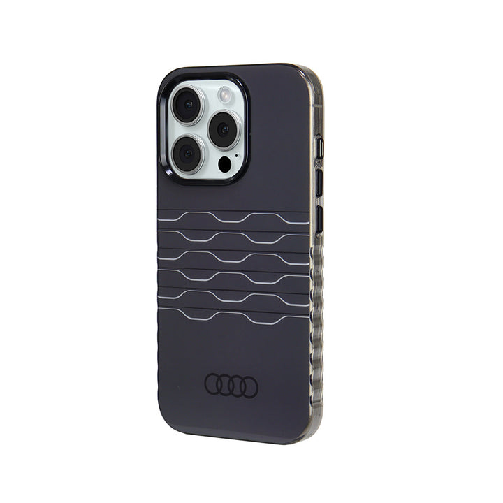 Audi iPhone 15 Pro Back Cover hoesje IML case - magsafe - Zwart-Hoesjes-Ilumina Benelux