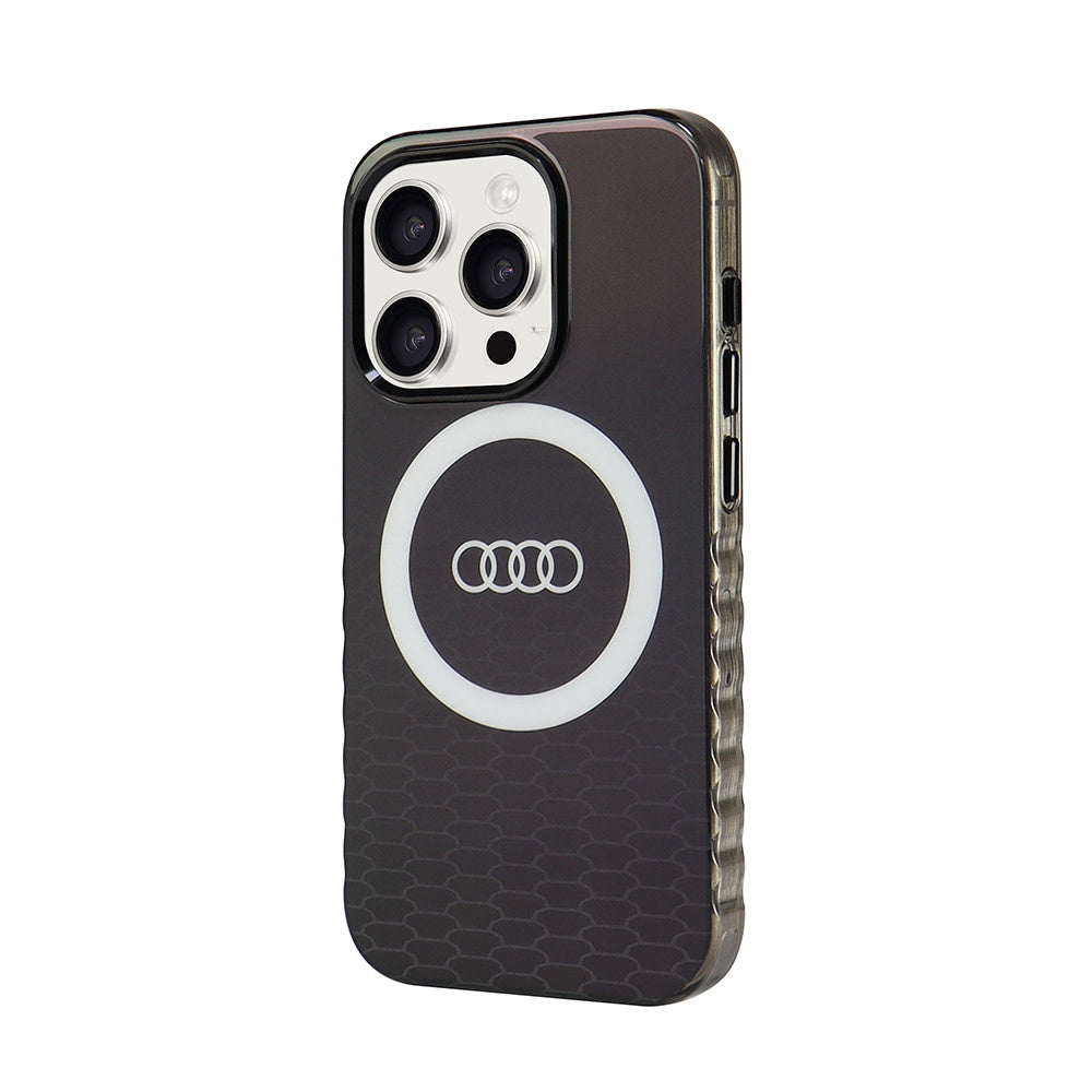 Audi iPhone 15 Pro Back Cover hoesje IML - met magsafe - Zwart-Hoesjes-Ilumina Benelux