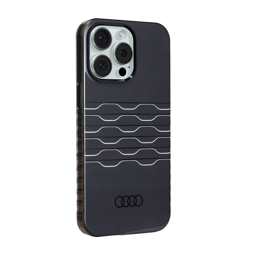 Audi iPhone 15 Pro Max Back Cover hoesje IML case - magsafe - Zwart-Hoesjes-Ilumina Benelux
