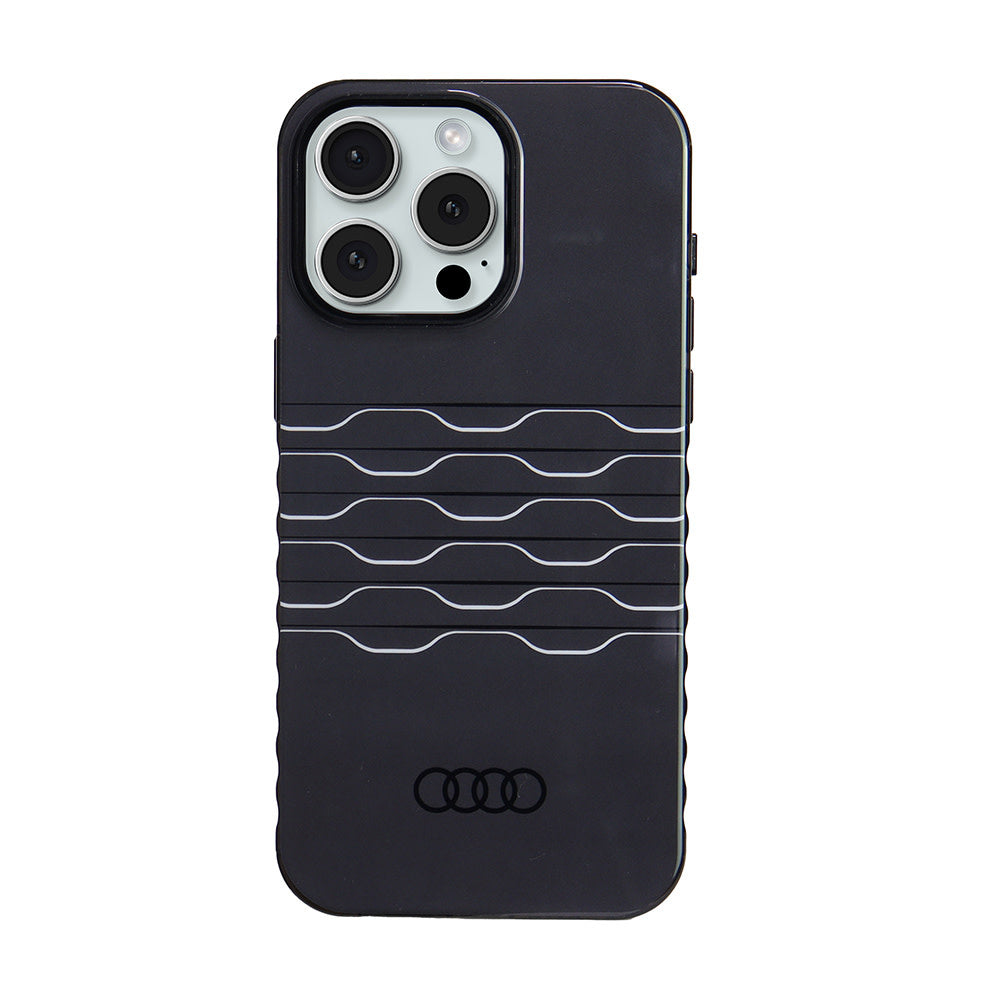 Audi iPhone 15 Pro Max Back Cover hoesje IML case - magsafe - Zwart-Hoesjes-Ilumina Benelux