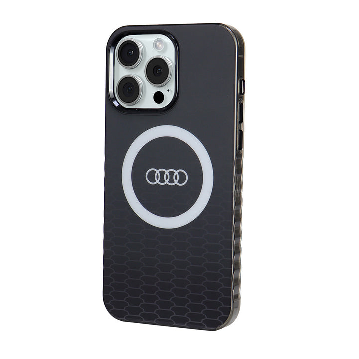 Audi iPhone 15 Pro Max Back Cover hoesje IML - met magsafe - Zwart-Hoesjes-Ilumina Benelux