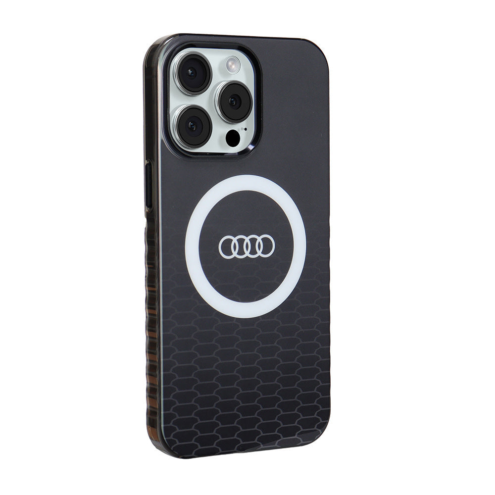 Audi iPhone 15 Pro Max Back Cover hoesje IML - met magsafe - Zwart-Hoesjes-Ilumina Benelux