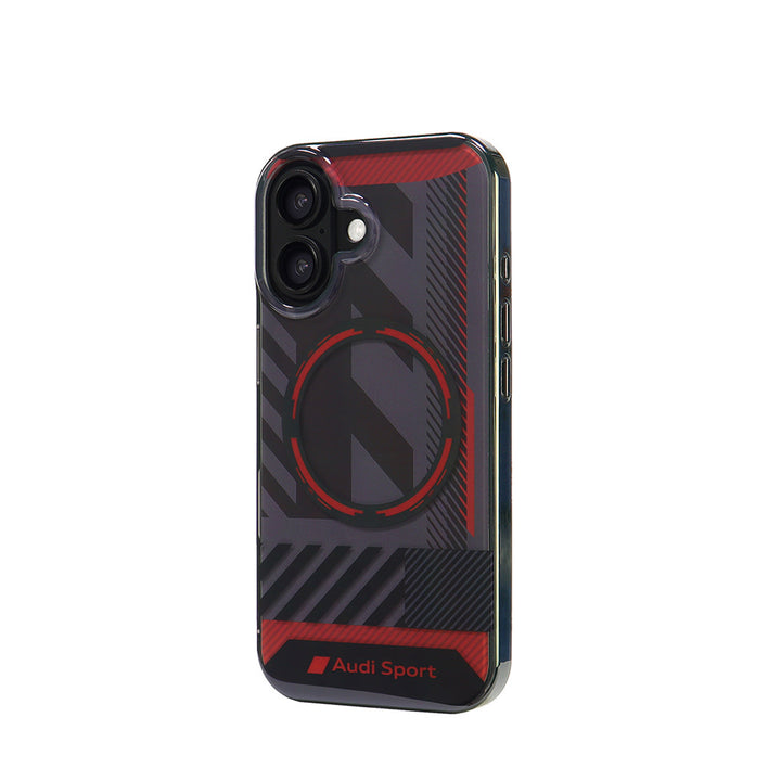 Audi iPhone 16 Back Cover hoesje IML case - magsafe - Zwart-Hoesjes-Ilumina Benelux