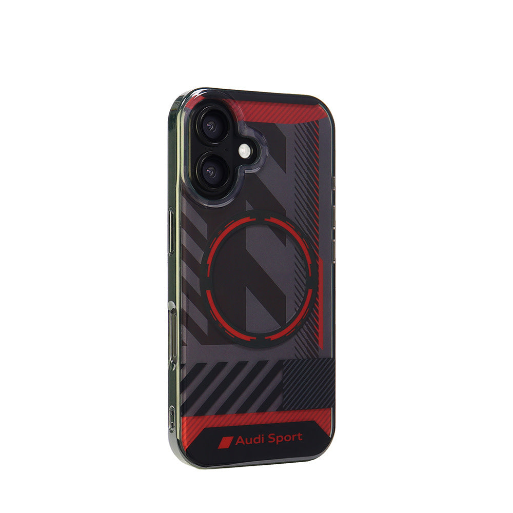 Audi iPhone 16 Back Cover hoesje IML case - magsafe - Zwart-Hoesjes-Ilumina Benelux