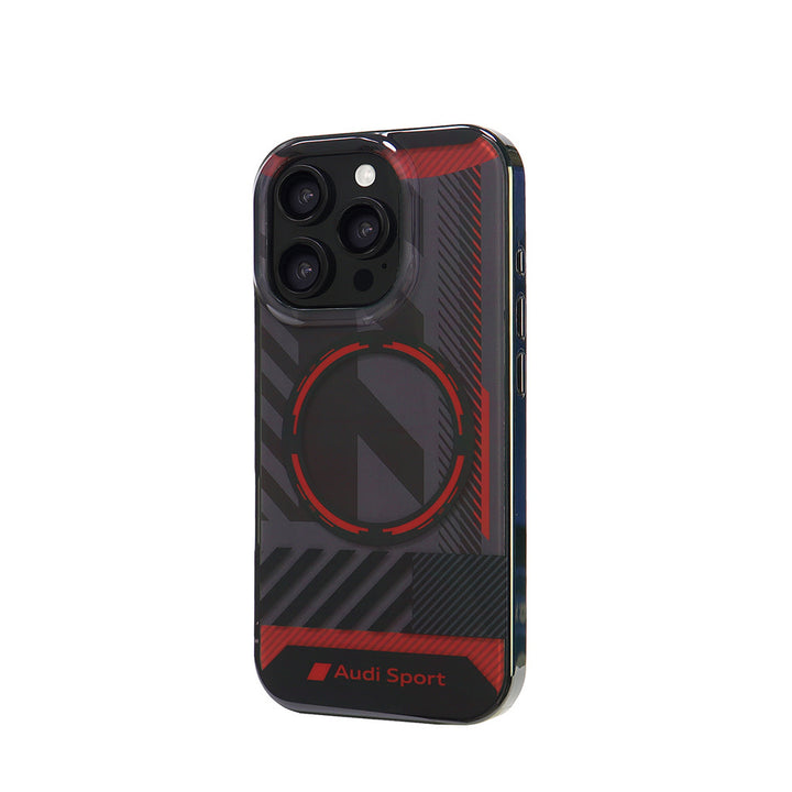 Audi iPhone 16 Pro Back Cover hoesje IML case - magsafe - Zwart-Hoesjes-Ilumina Benelux